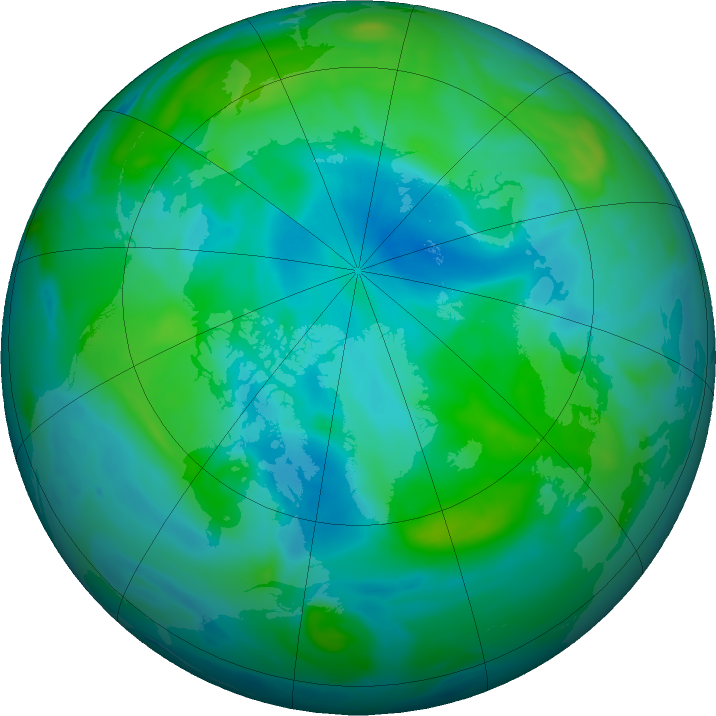 Arctic ozone map for 12 September 2017